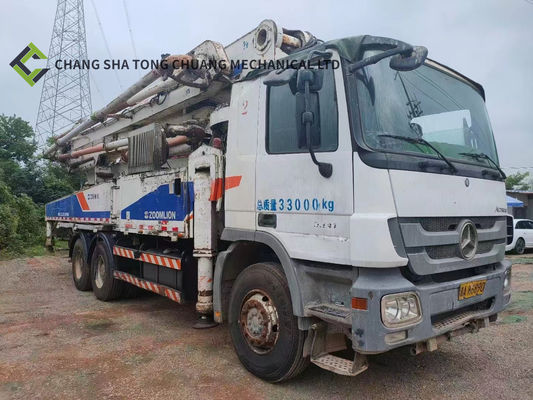 kupować W 2011 roku Zoomlion Mercedes Benz Podwozie 47 M Betonowa pompa ciężarówka 5 cylindrów 5 masztów online manufacture