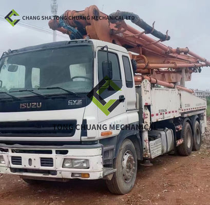 kupować W 2013 roku Zoomlion ISUZU Podwozie 40 M Betonowa pompa ciężarówka 5 cylindrów i 5 masztów online manufacture