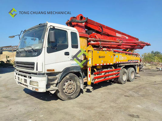 W 2010 roku Sany Heavy Industry 37 metrów Isuzu używana ciężarówka z pompą do betonu