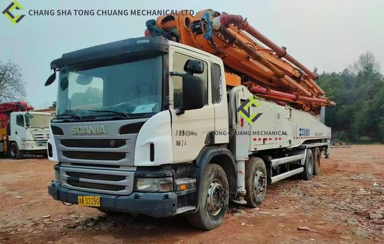 2014 Zoomlion Heavy Industries 56m Scania podwozie Używana pompa do betonu