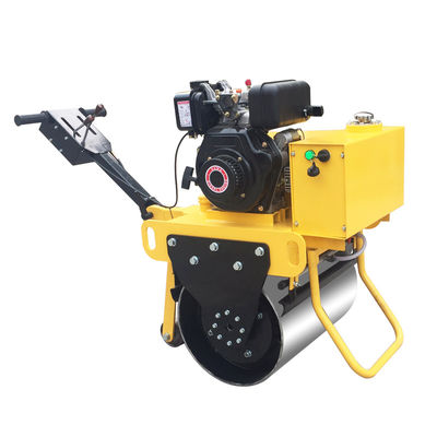 BM30 Walking Behind 330kg Żółty Mały Jednorabowy Drum Vibratory Asphalt Road Roller