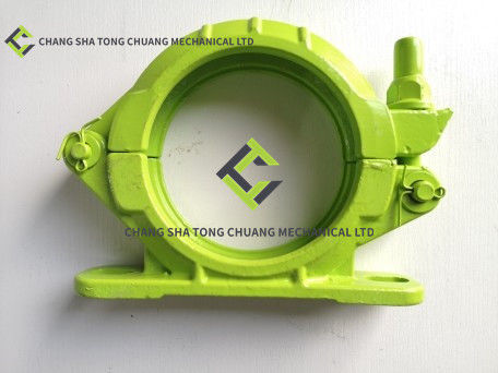 Zoomlion Beton Pump Truck Accessories Pipe Clamp 125B VI Z Siedzenia Dwa Otwory / Zielony