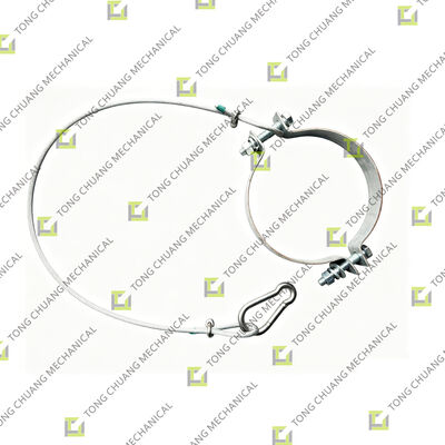 A810301010755 Klamra liny zabezpieczającej, zapięcie linki zabezpieczającej, klamra bezpieczeństwa do podnoszenia, mechaniczny karabińczyk bezpieczeństwa, klamra zabezpieczająca do maszyn do betonu, stałe zapięcie liny zabezpieczającej, wytrzymałe zapięcie zabezpieczające