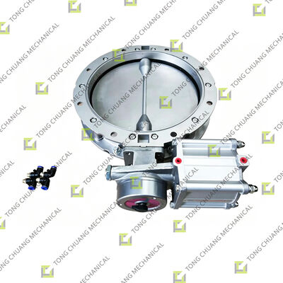 KRIO‐300 (z cylindrem) Zestaw zaworu motylkowego do betonowych maszyn,Zestaw zaworu motylkowego do betonowego sprzętu,Zestaw kompletnego zaworu motylkowego,Zestaw zaworu motylkowego z cylindrem